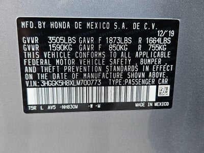 2020 Honda Fit EX
