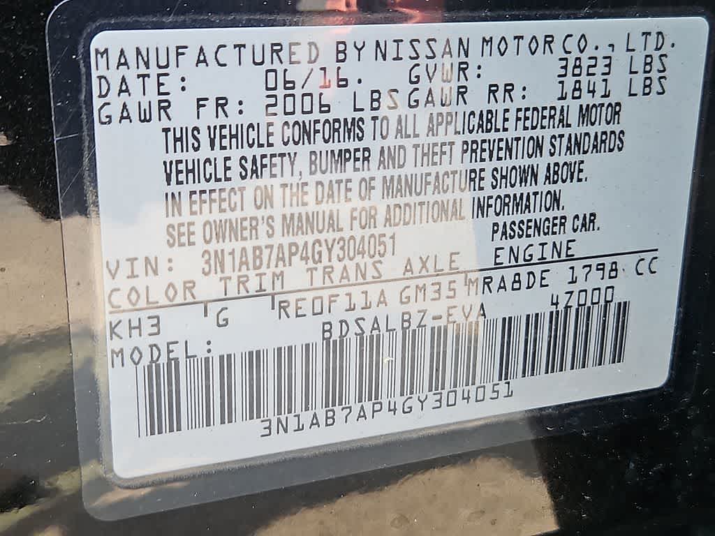 2016 Nissan Sentra S