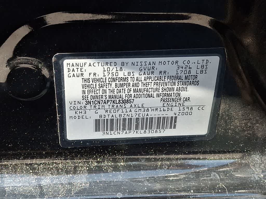 2019 Nissan Versa Sedan SV