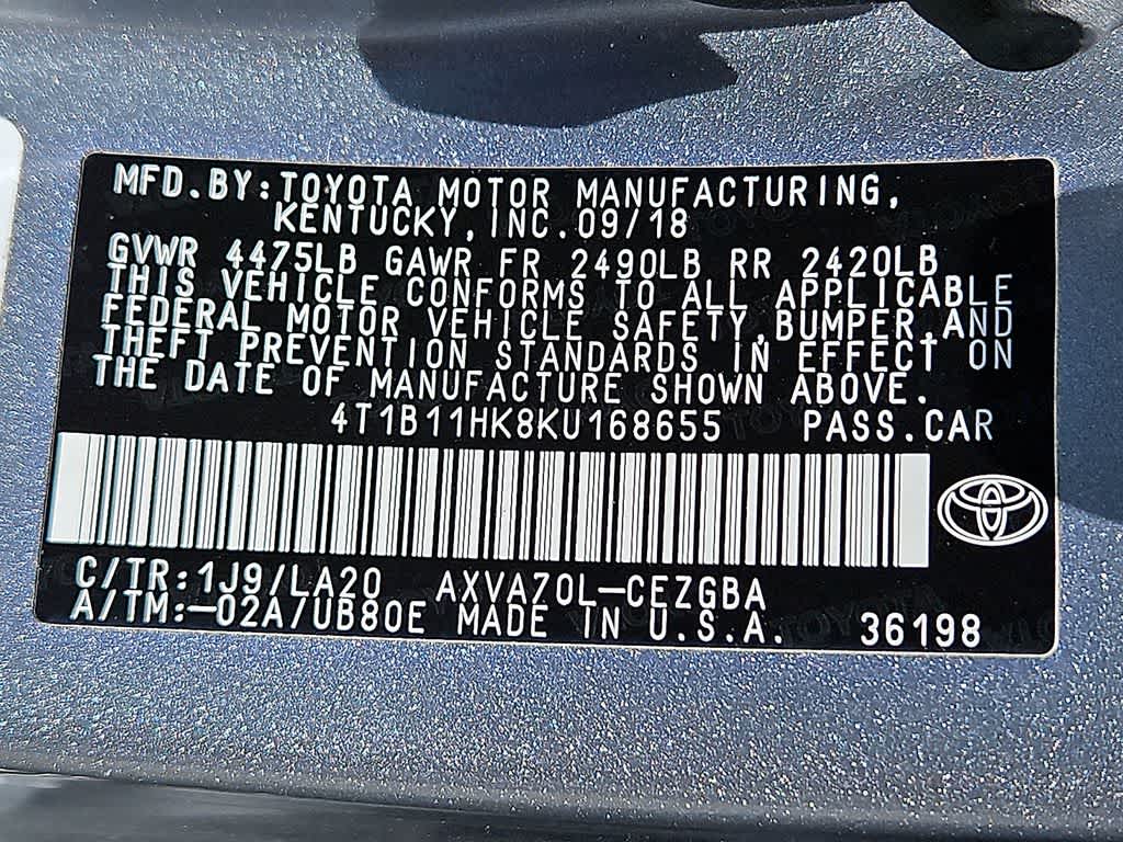 2019 Toyota Camry XLE