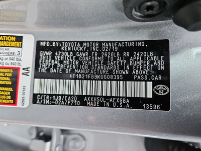 2019 Toyota Avalon Hybrid XLE