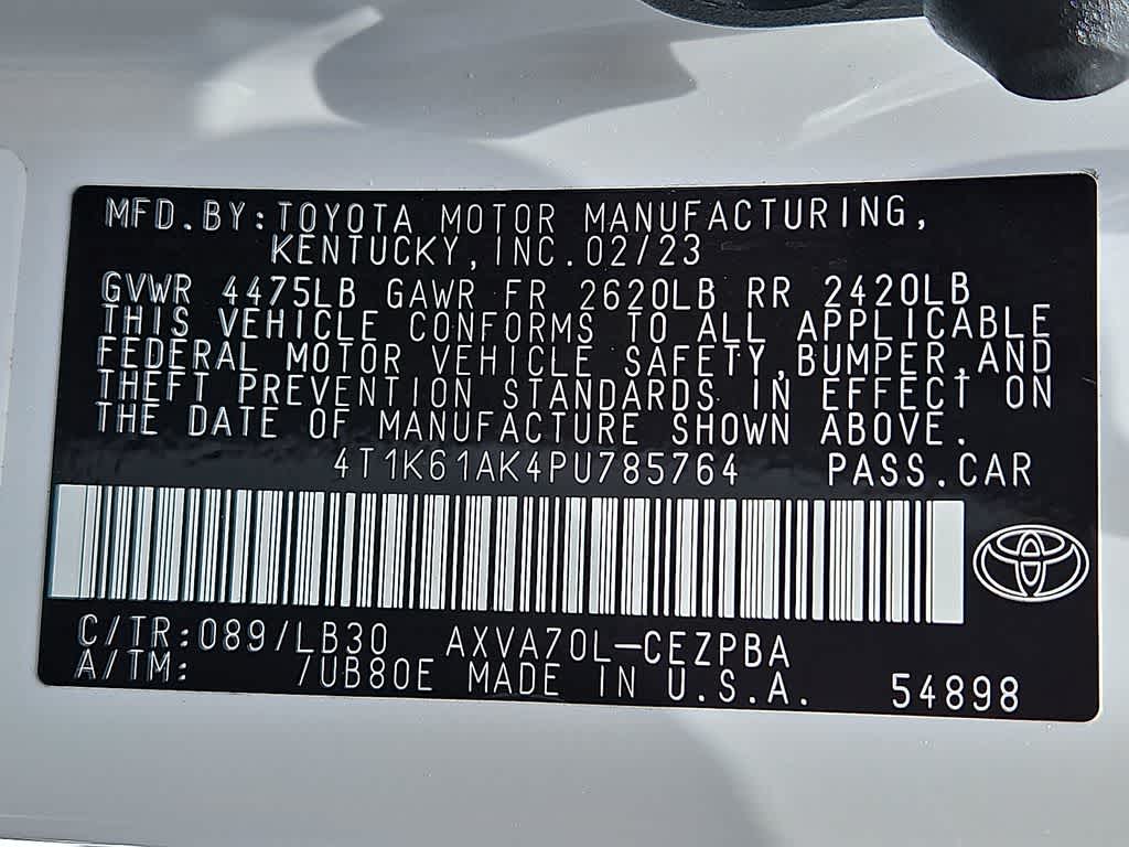 2023 Toyota Camry XSE