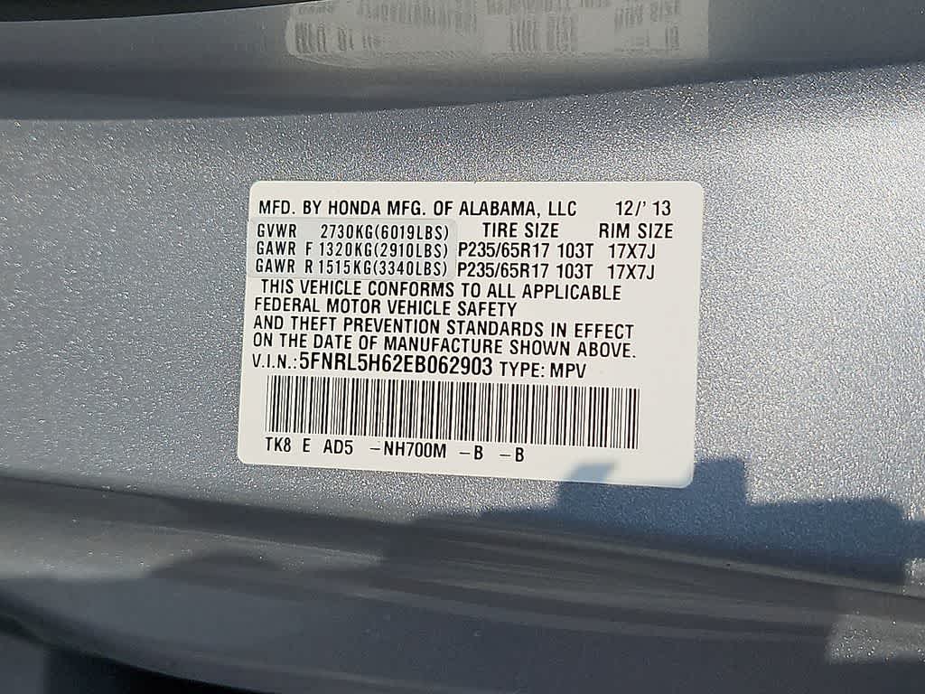2014 Honda Odyssey EX-L