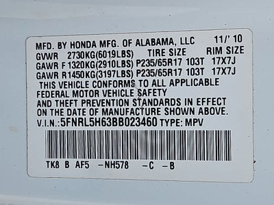 2011 Honda Odyssey Base