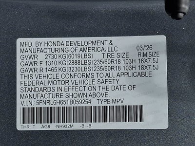 2026 Honda Odyssey EX-L