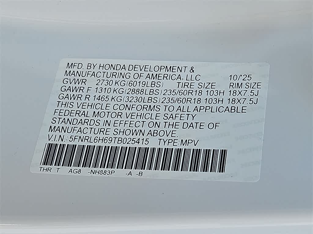 2026 Honda Odyssey EX-L