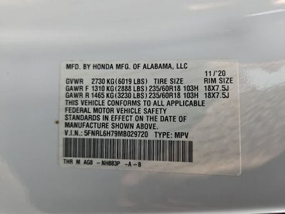 2021 Honda Odyssey EX-L
