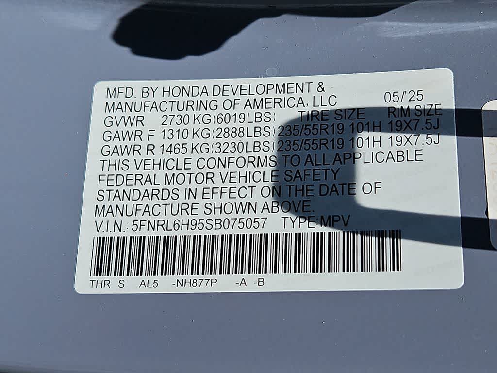 2025 Honda Odyssey Elite