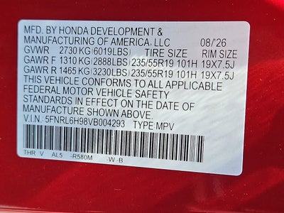 2027 Honda Odyssey Elite