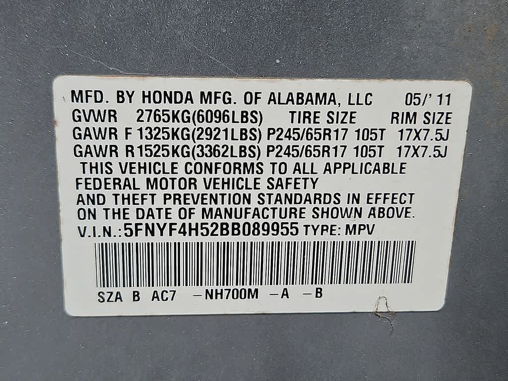 2011 Honda Pilot EX-L