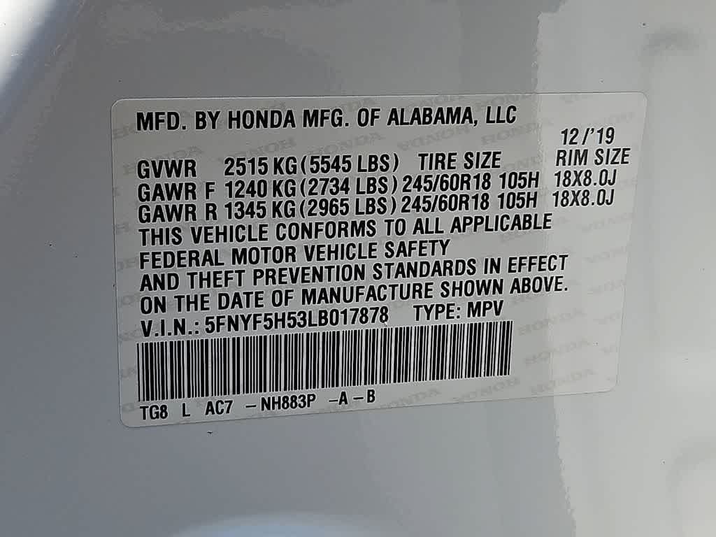 2020 Honda Pilot EX-L