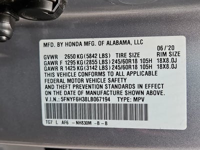 2020 Honda Pilot EX