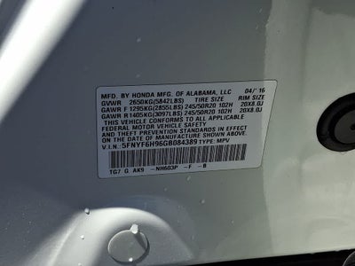 2016 Honda Pilot Touring