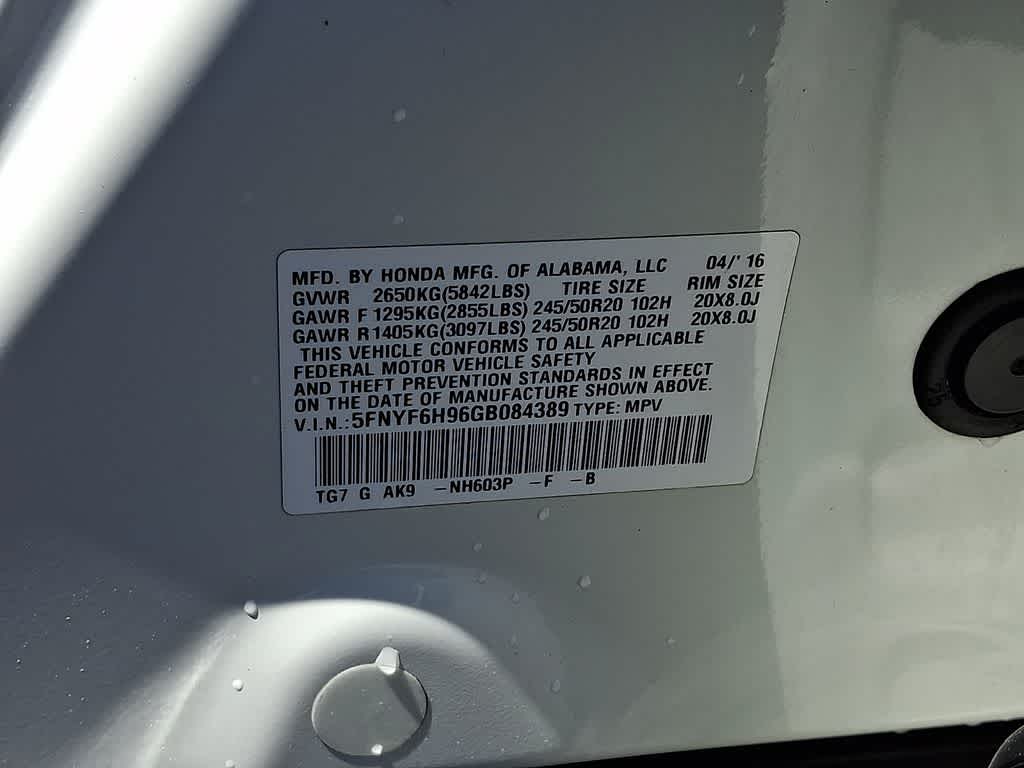 2016 Honda Pilot Touring