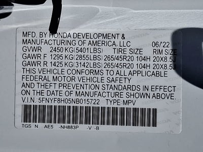 2022 Honda Passport Elite