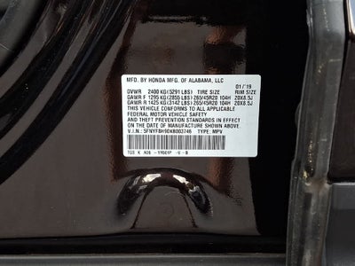 2019 Honda Passport Touring
