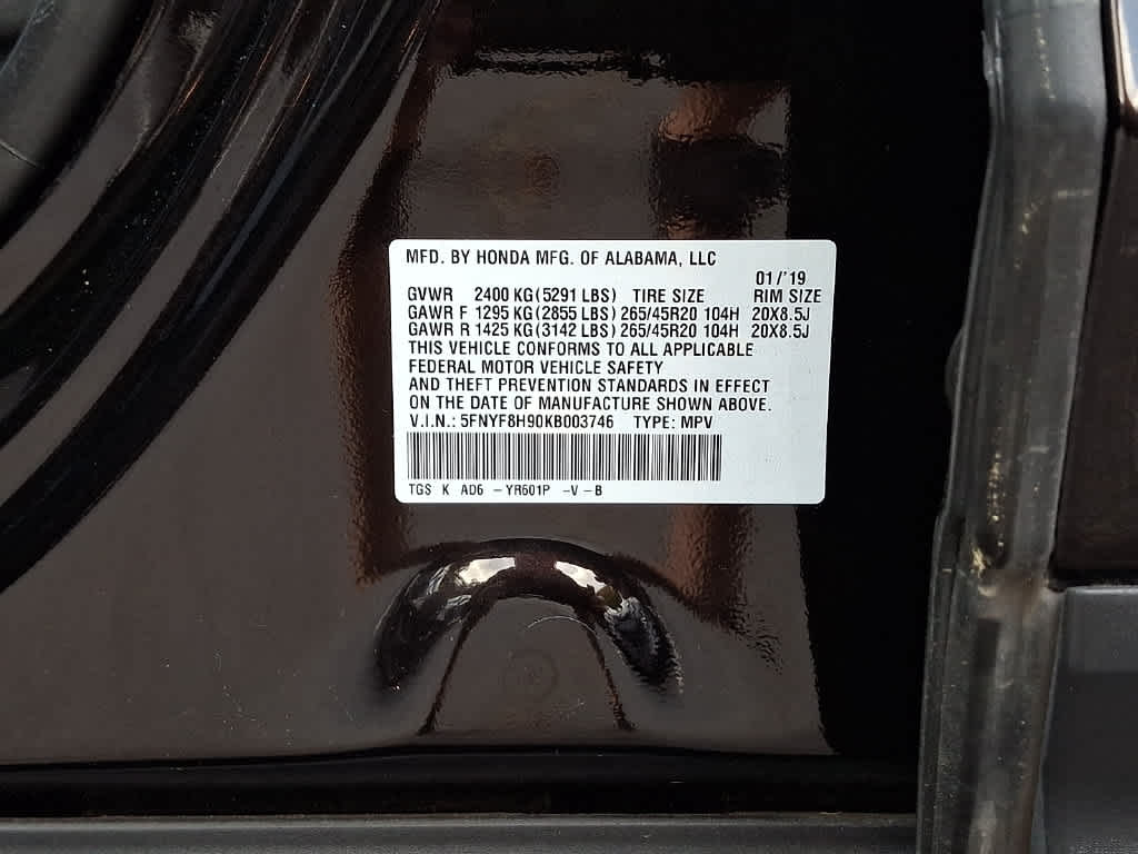 2019 Honda Passport Touring