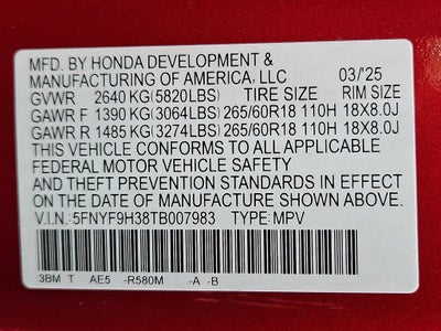 2026 Honda Passport RTL