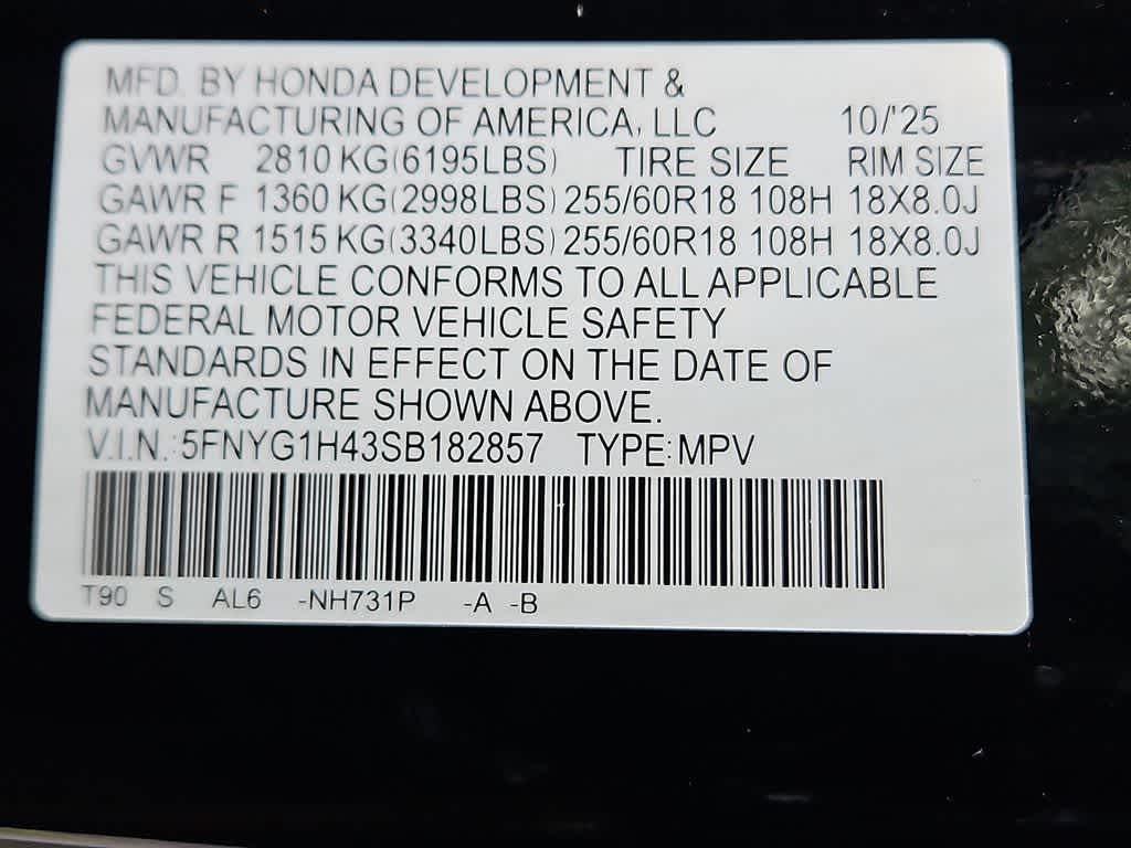 2025 Honda Pilot EX-L