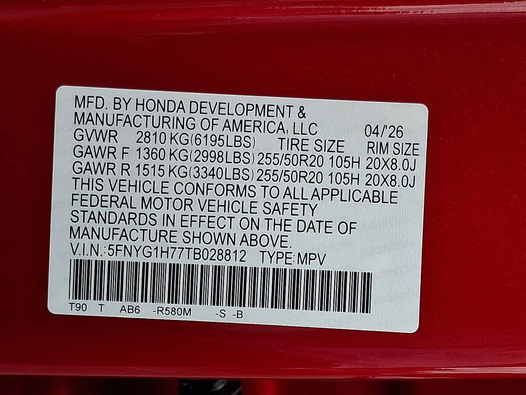 2026 Honda Pilot Touring S