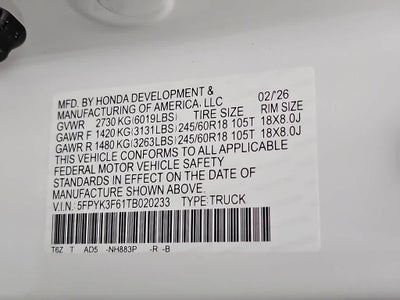 2026 Honda Ridgeline TrailSport