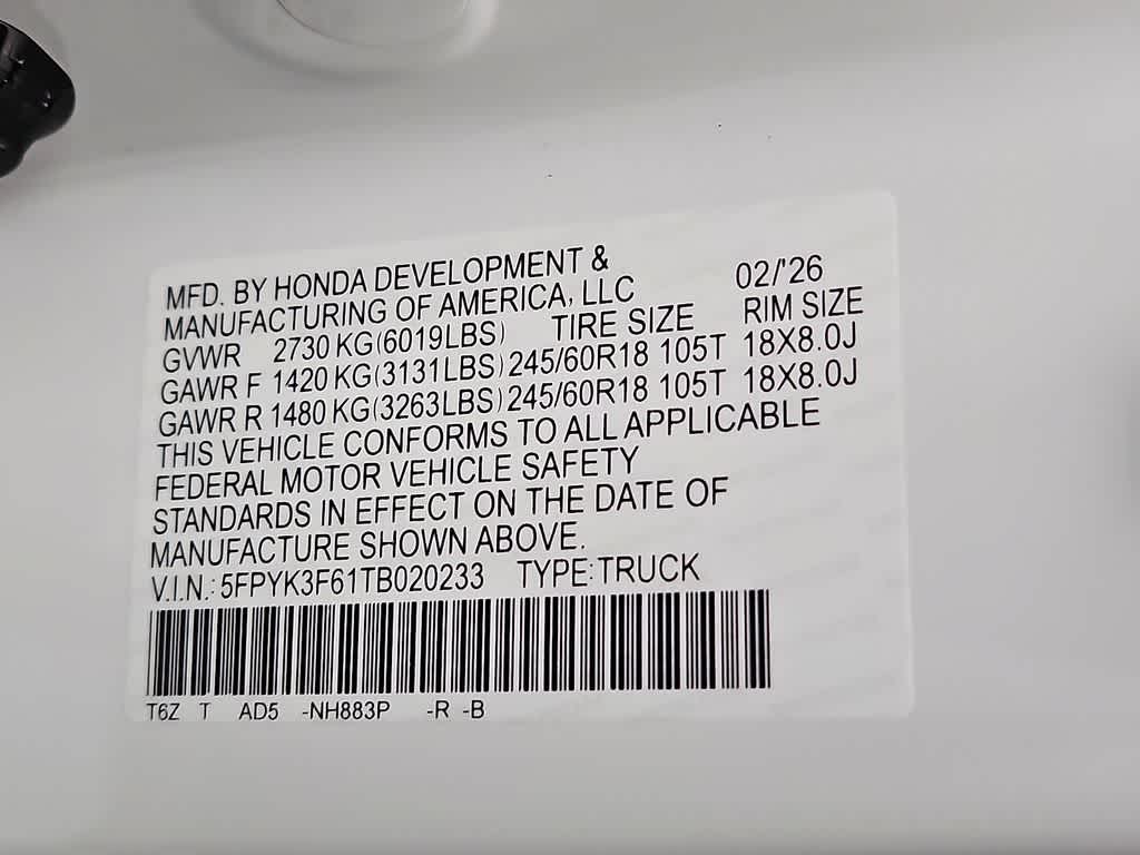 2026 Honda Ridgeline TrailSport