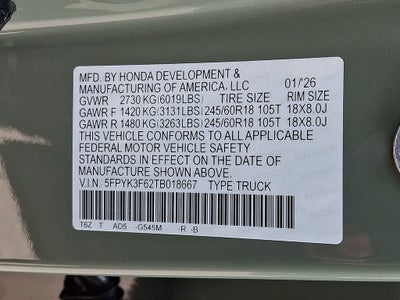 2026 Honda Ridgeline TrailSport