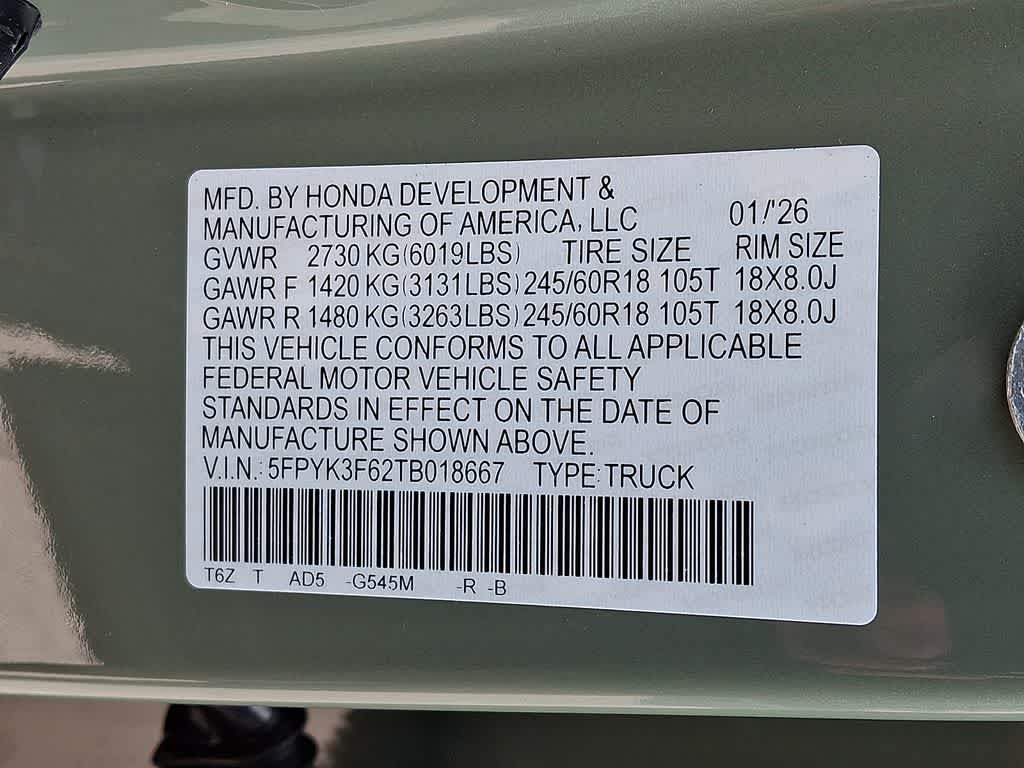 2026 Honda Ridgeline TrailSport