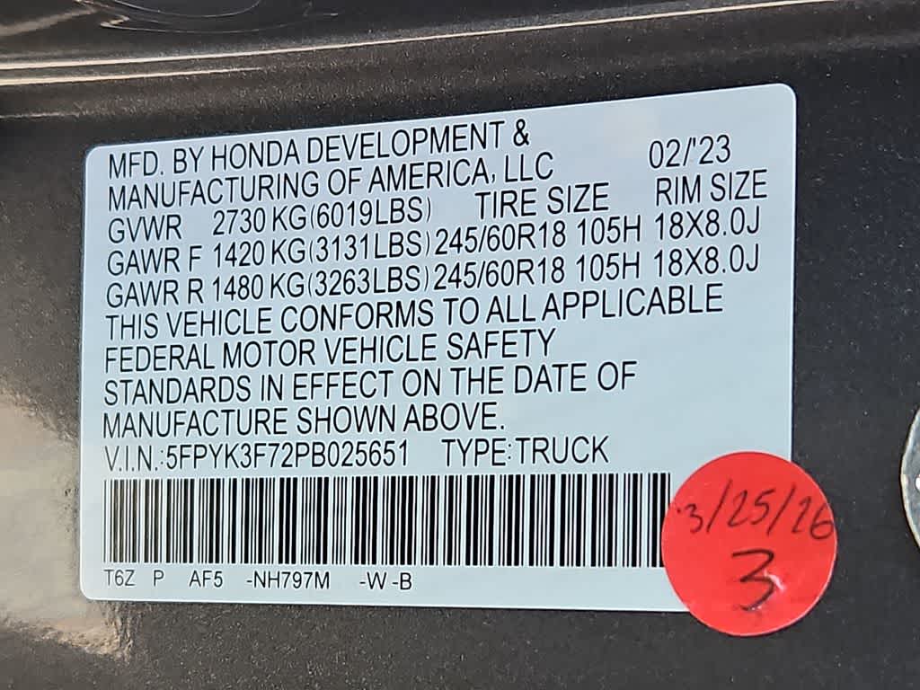 2023 Honda Ridgeline RTL-E