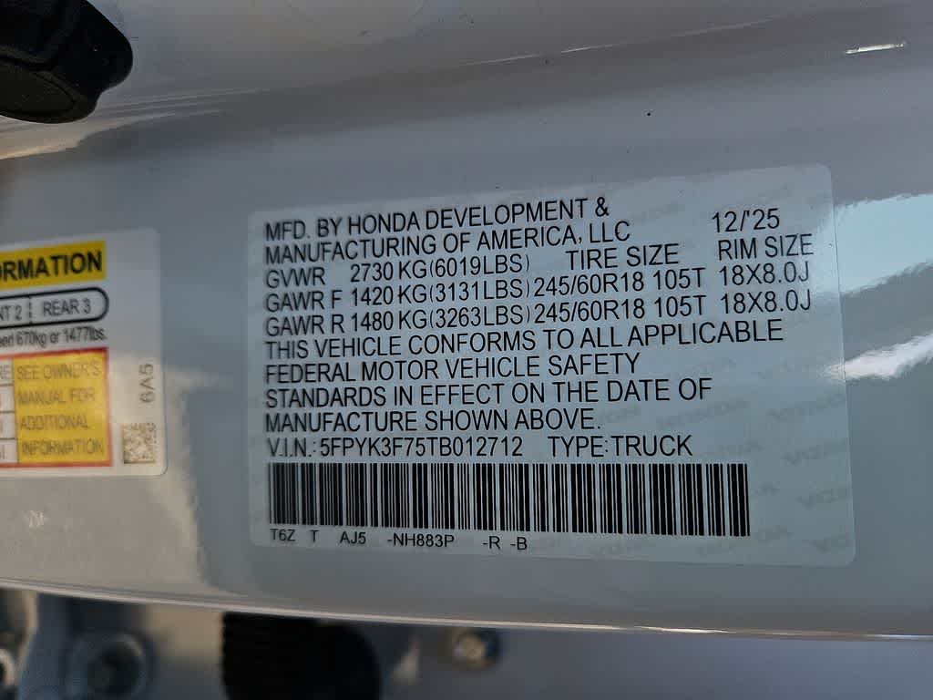 2026 Honda Ridgeline TrailSport+