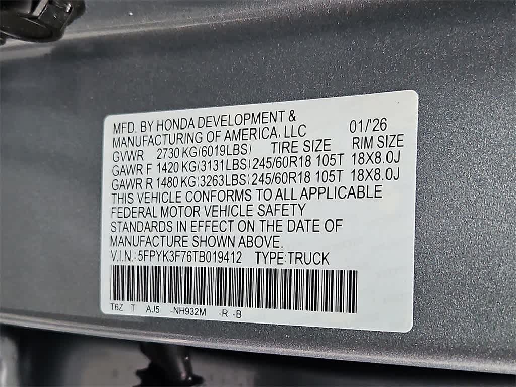 2026 Honda Ridgeline TrailSport+