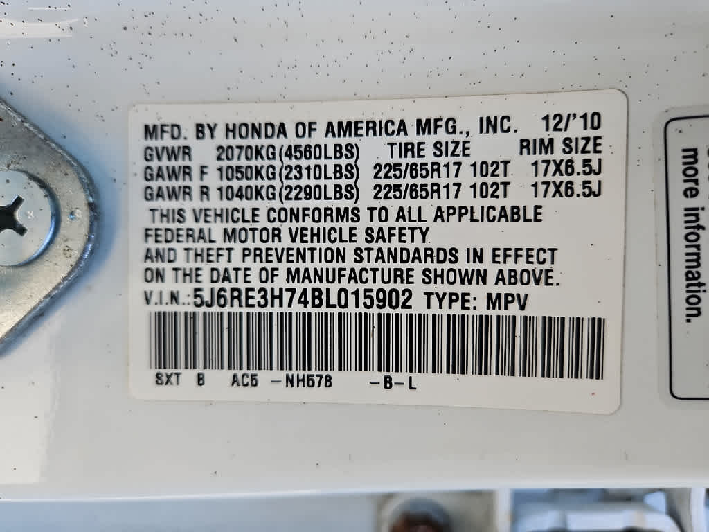 2011 Honda CR-V Base