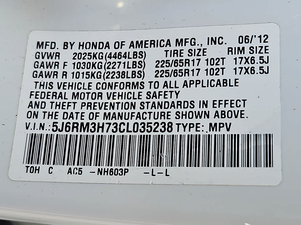 2012 Honda CR-V Base