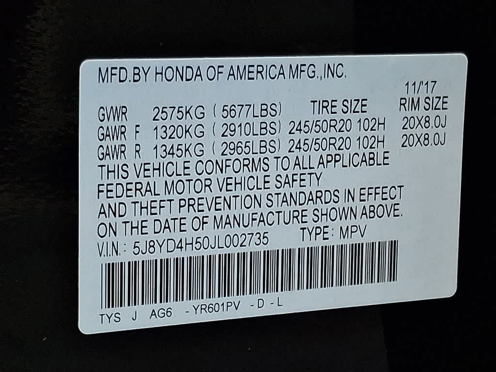 2018 Acura MDX w/Technology Pkg