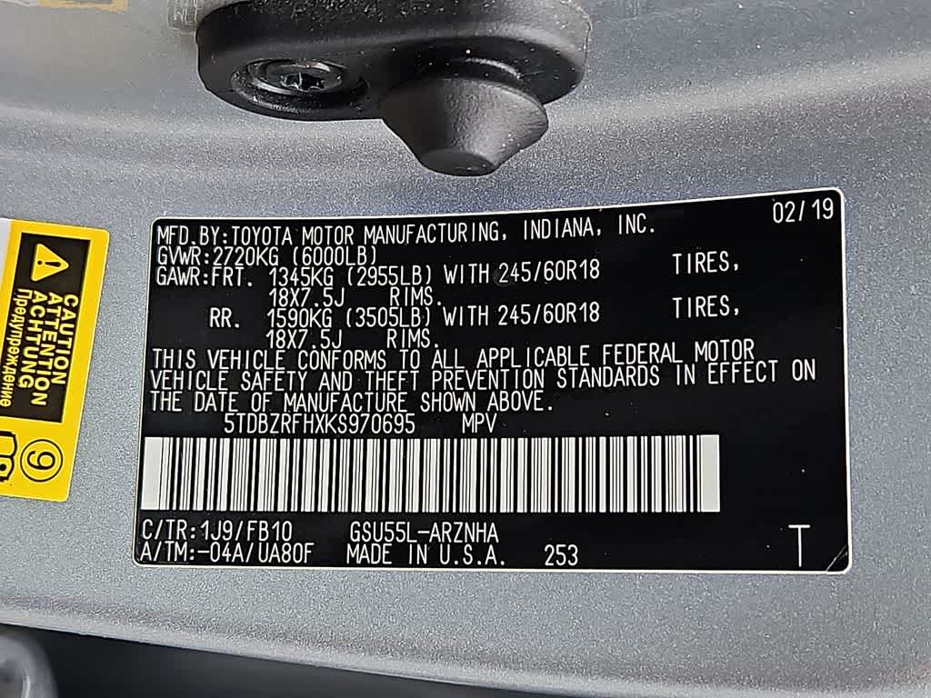 2019 Toyota Highlander LE