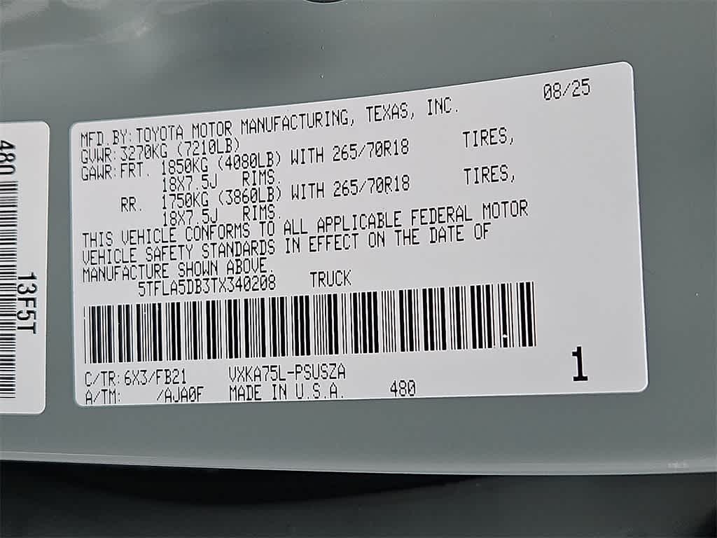 2026 Toyota Tundra SR5