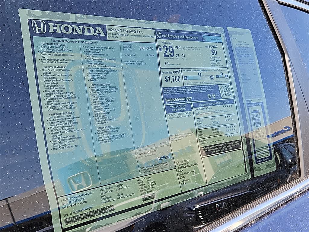 2026 Honda CR-V EX-L