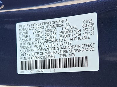 2026 Honda CR-V Hybrid Sport-L