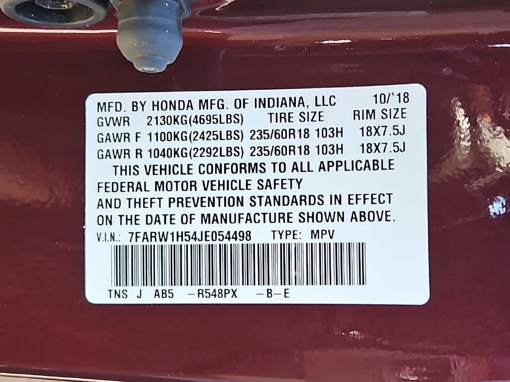 2018 Honda CR-V EX