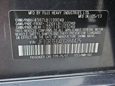 2013 Subaru Impreza WRX WRX