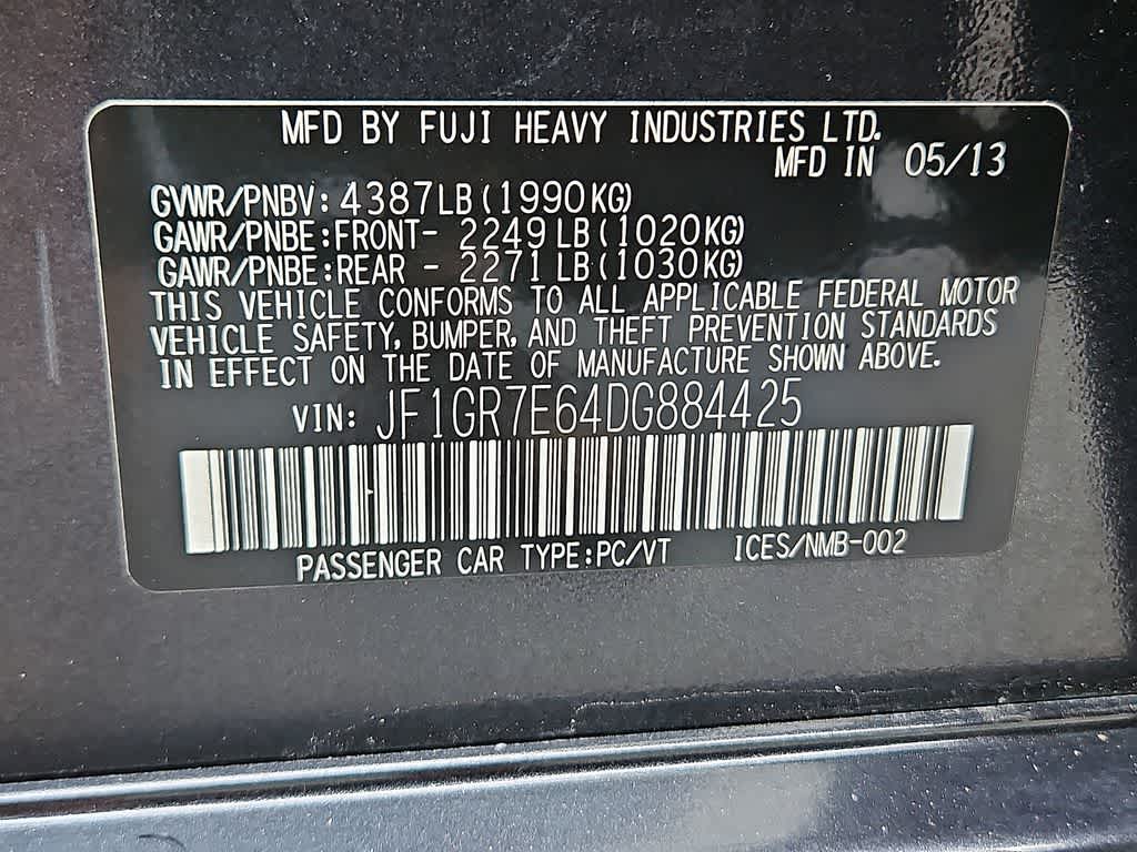 2013 Subaru Impreza WRX WRX