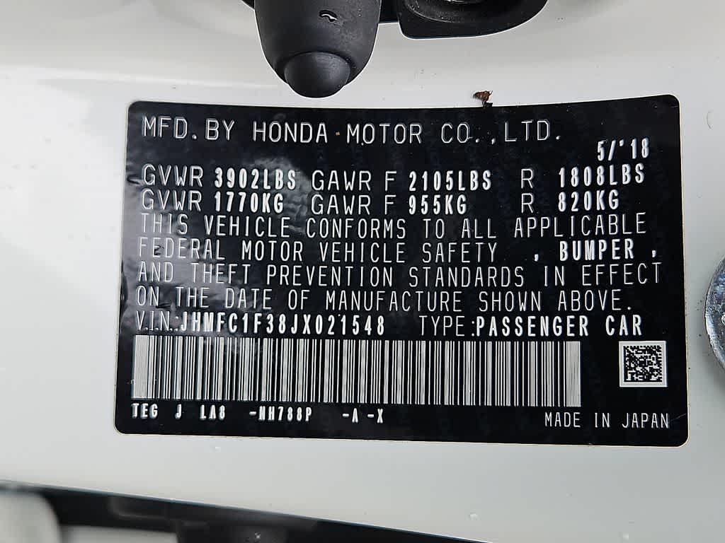 2018 Honda Civic Sedan EX-T