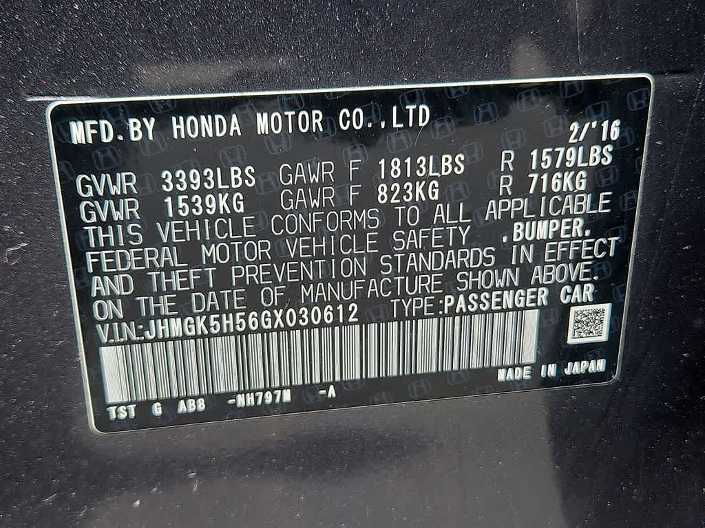 2016 Honda Fit LX
