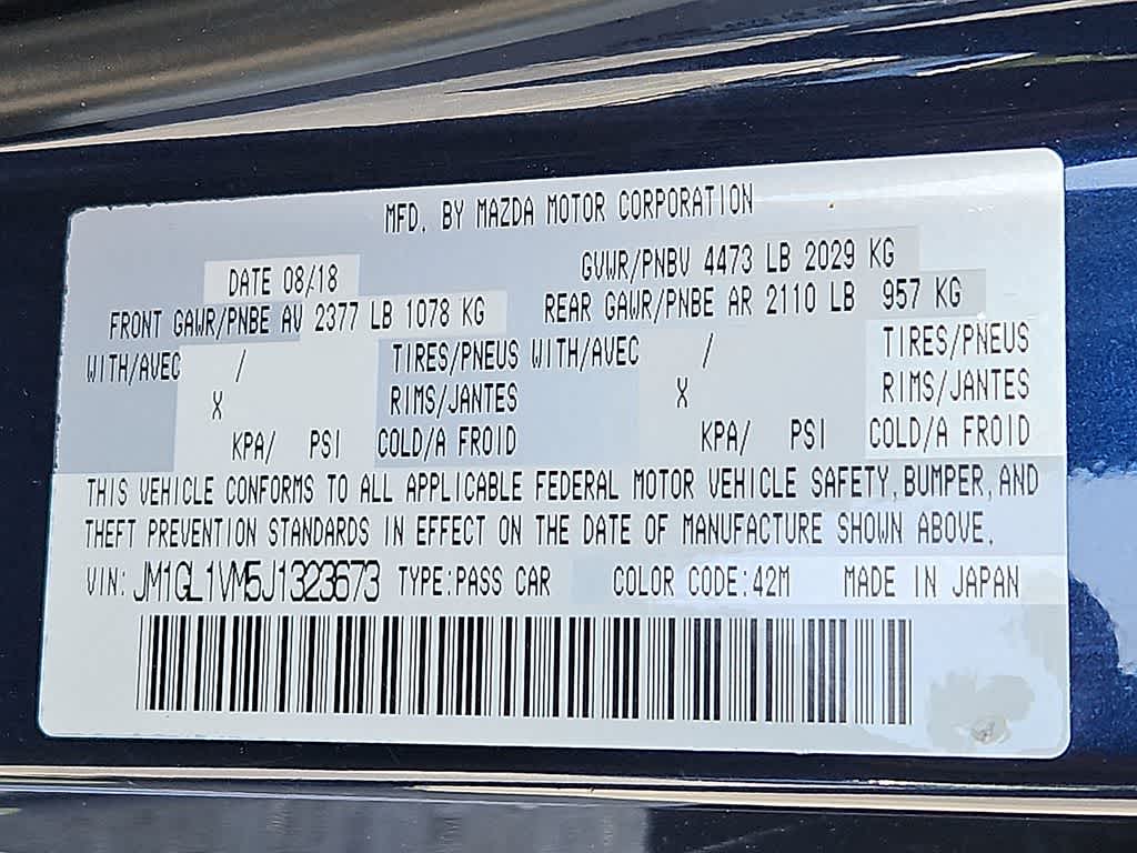 2018 Mazda Mazda6 Touring