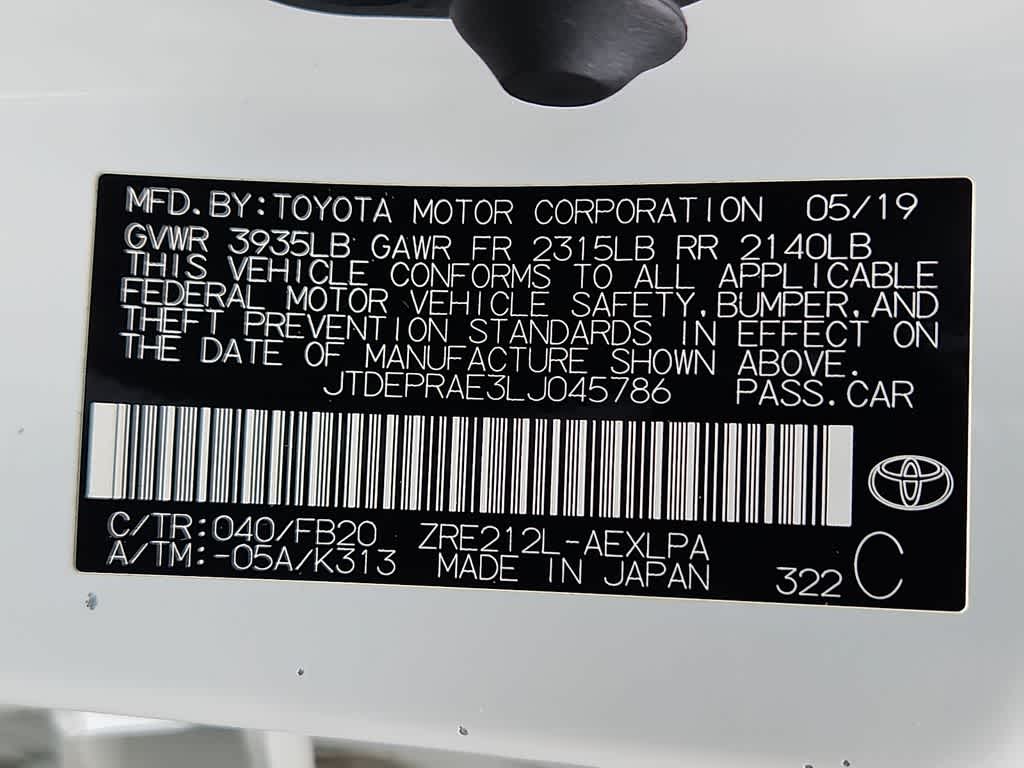 2020 Toyota Corolla LE
