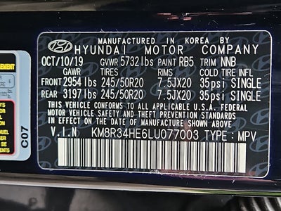 2020 Hyundai Palisade SEL
