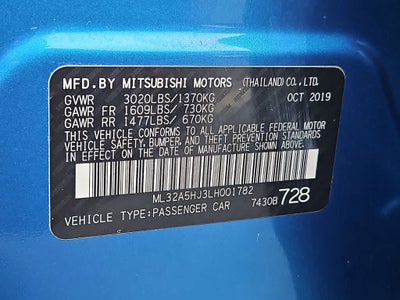 2020 Mitsubishi Mirage LE