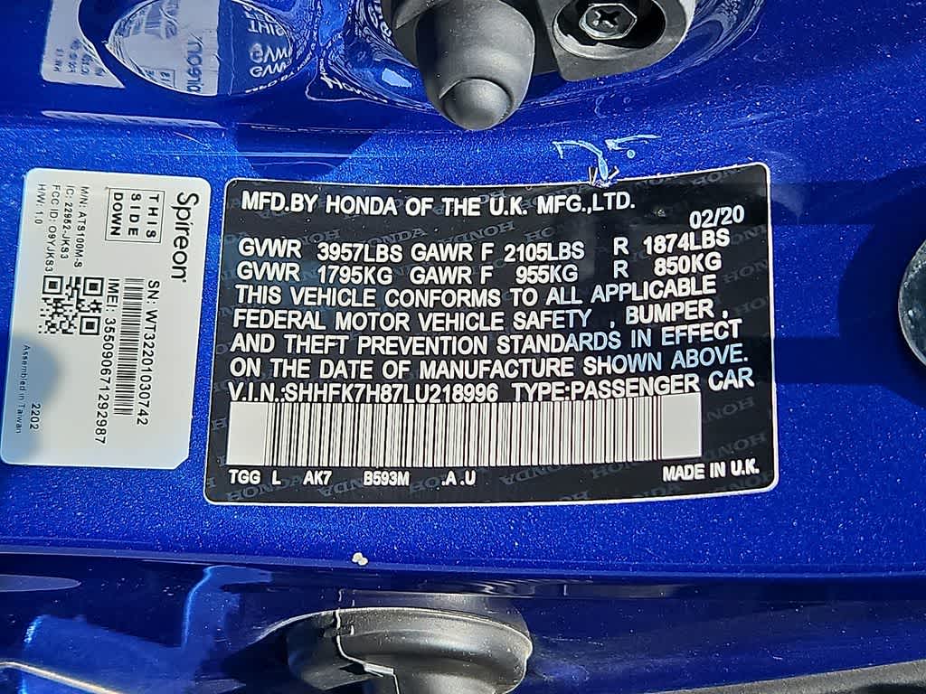 2020 Honda Civic Hatchback EX-L