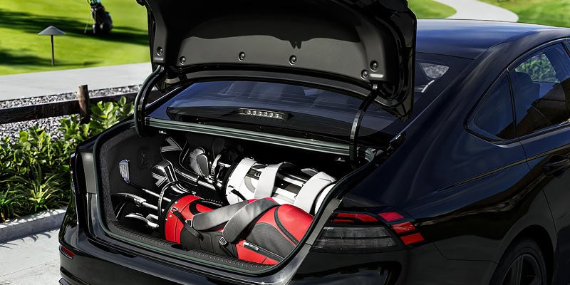 2025 Honda Accord trunk with ample space for gear.