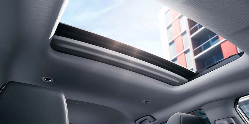 2026 Honda HR-V interior with panoramic sunroof.